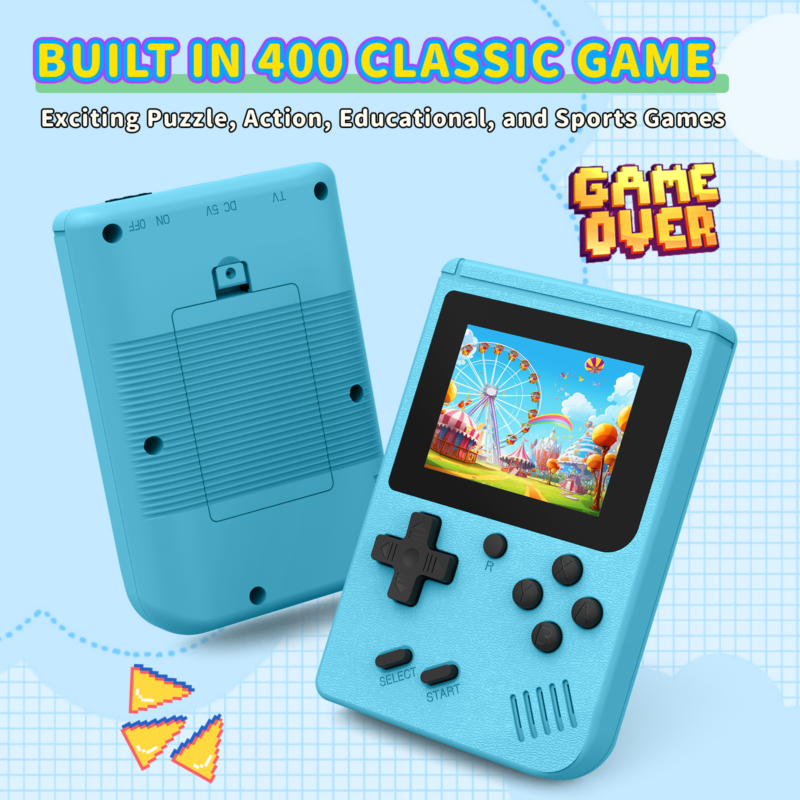 Gaming Console Kids - Retro Portable Mini Handheld Video Game