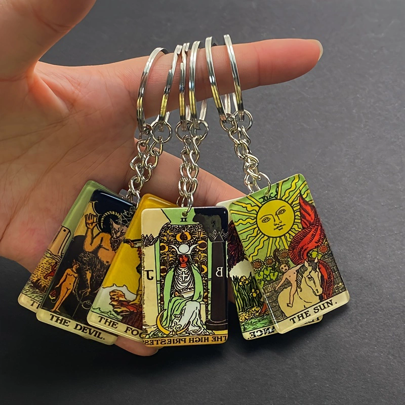 Gaming Console In Car - Acrylic Sun Moon Tarot Card Game