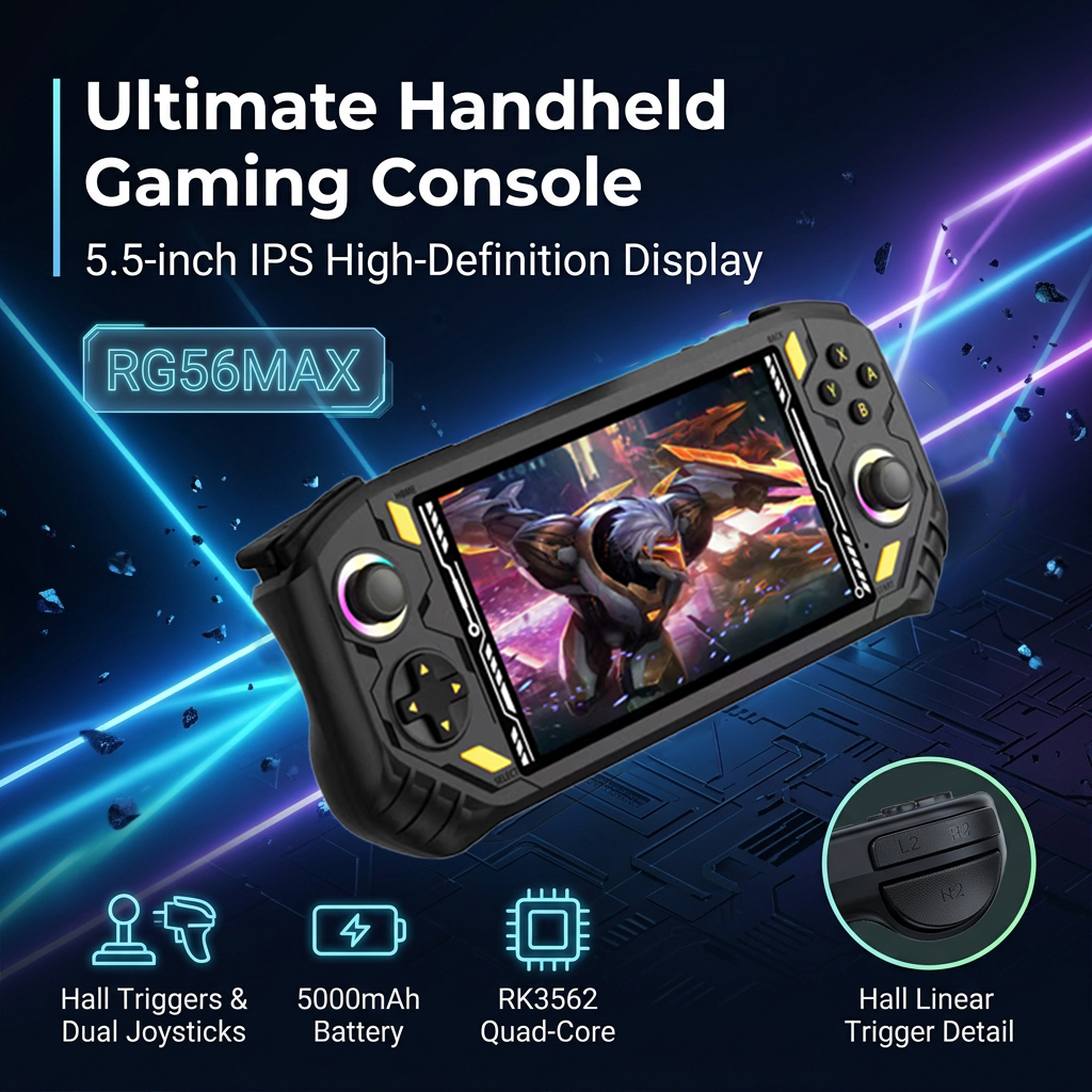 RG56 Pro Mini Retro Gaming Con - Gaming Console Picture review and price