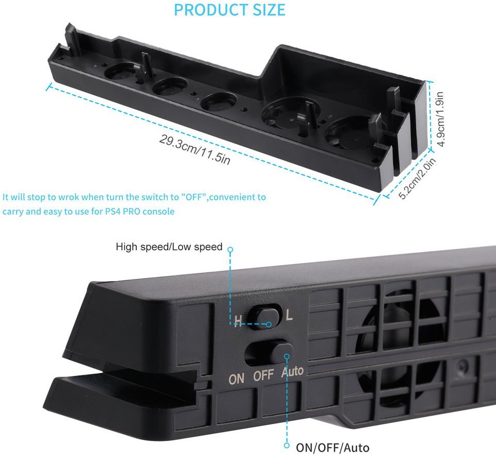 Fan Cooling Cooler For Sony PS - Gaming Console Organizer review and price