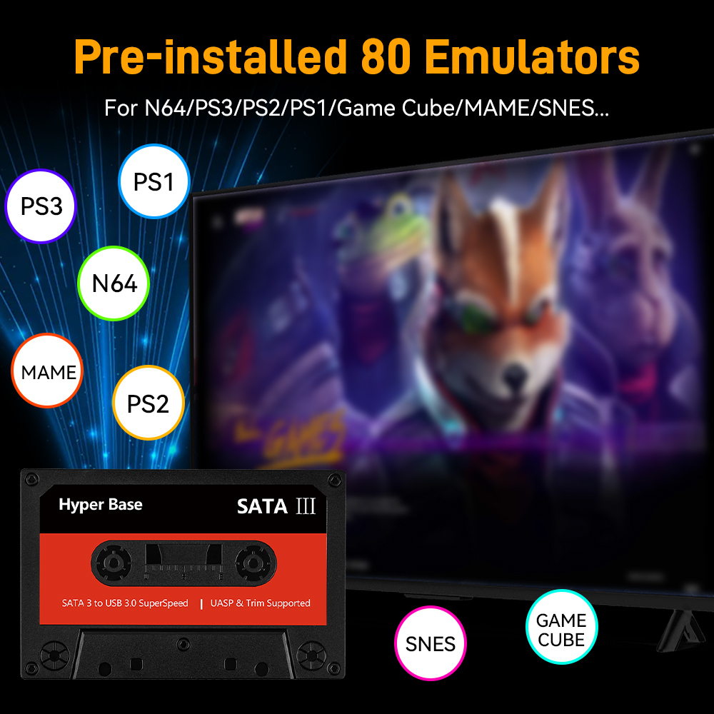 Batocera 500G/2T Emulator Game - Gaming Console Driving review and price