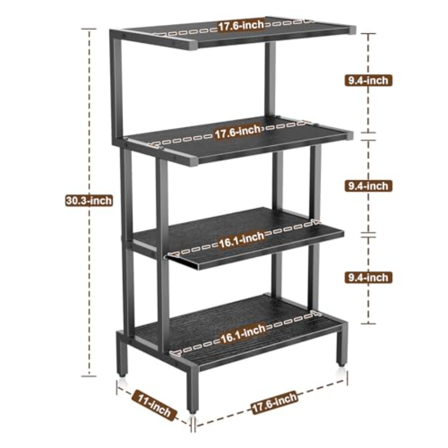 Media Stand Gaming Shelf 4 Tie - Gaming Console Organizer review and price