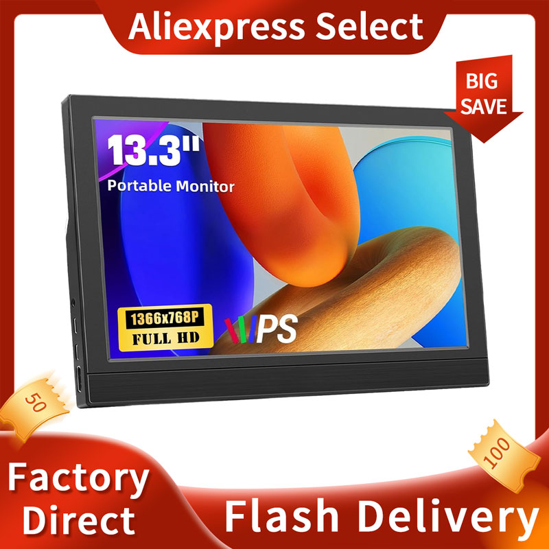 Portable Monitor 13.3Inch LED  - Gaming Console Or Pc review and price
