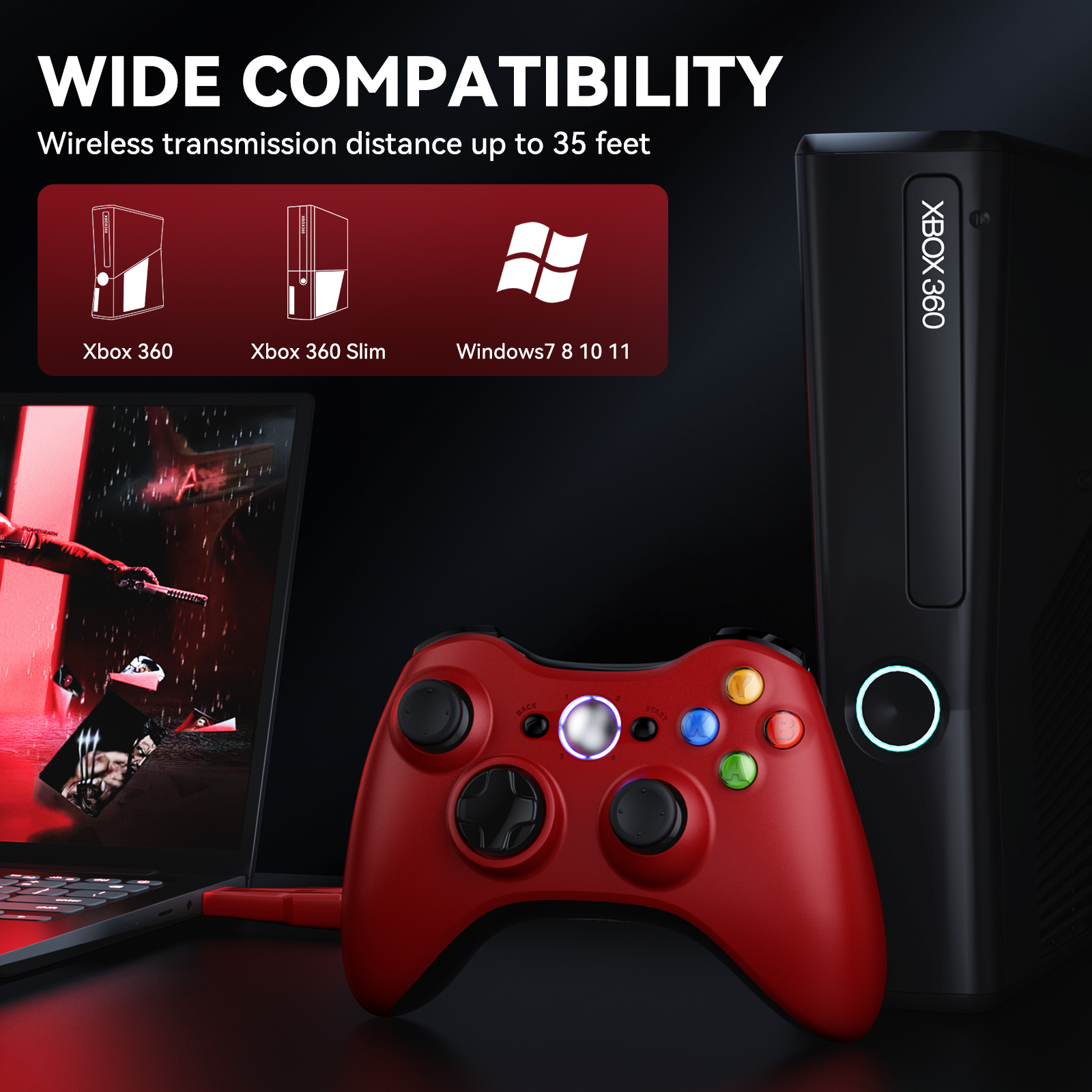 For Xbox 360 Gamepad Wireless  - Gaming Console Xbox 360 review and price