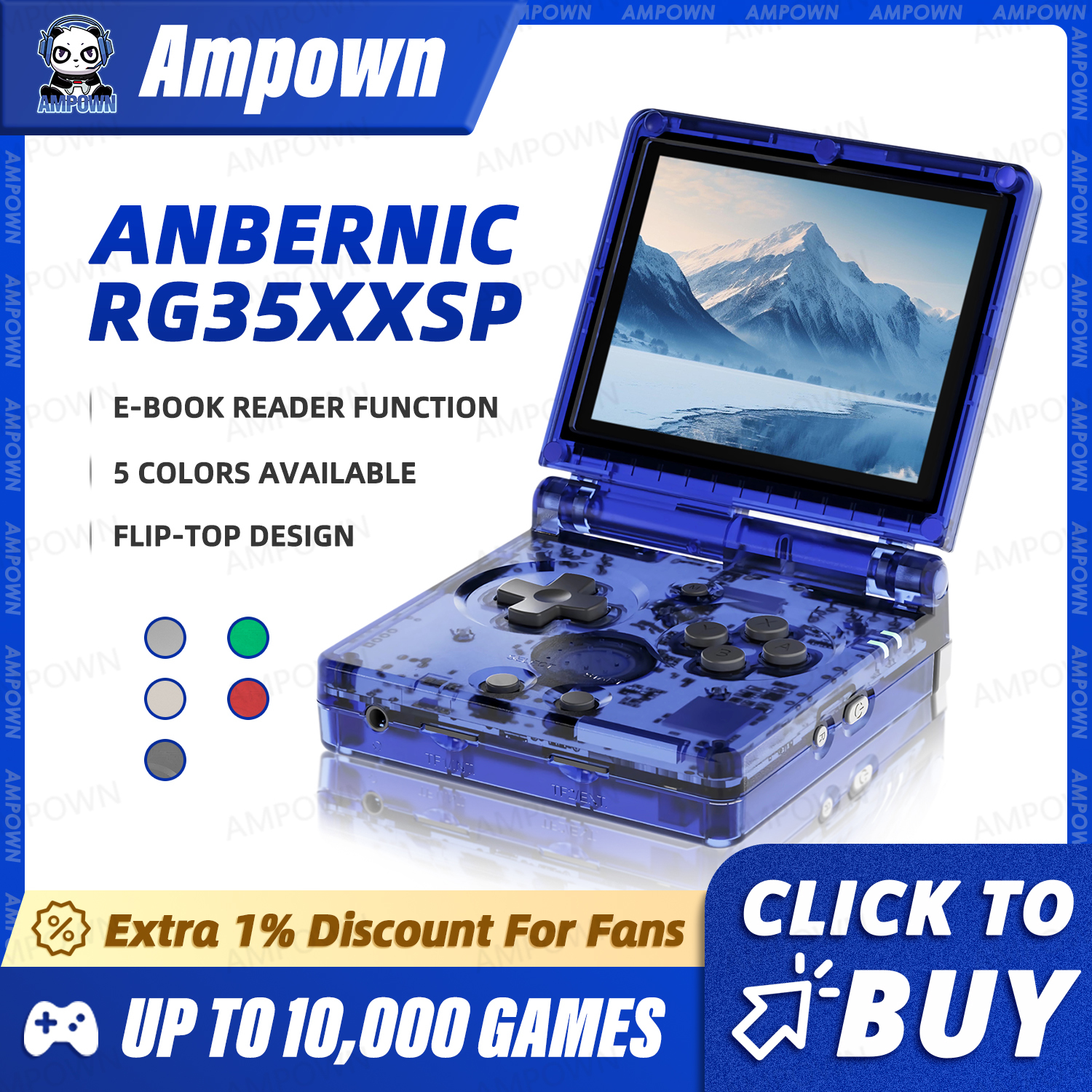 ANBERNIC RG35XXSP Flip Game Co - Gaming Console Bluetooth review and price