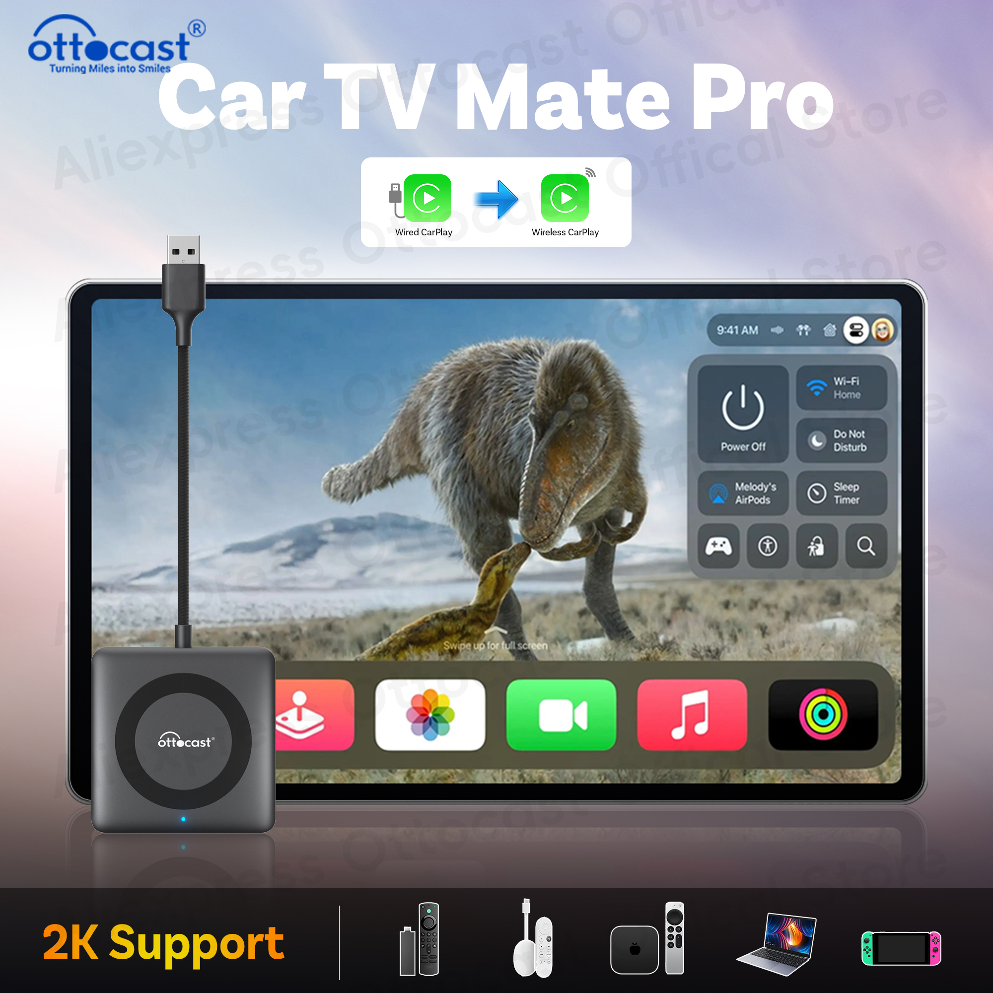 OTTOCAST Wired to Wireless Car - Gaming Console In Car review and price