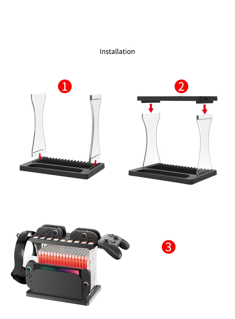 For Switch2 Console Organizer  - Gaming Console Organizer review and price