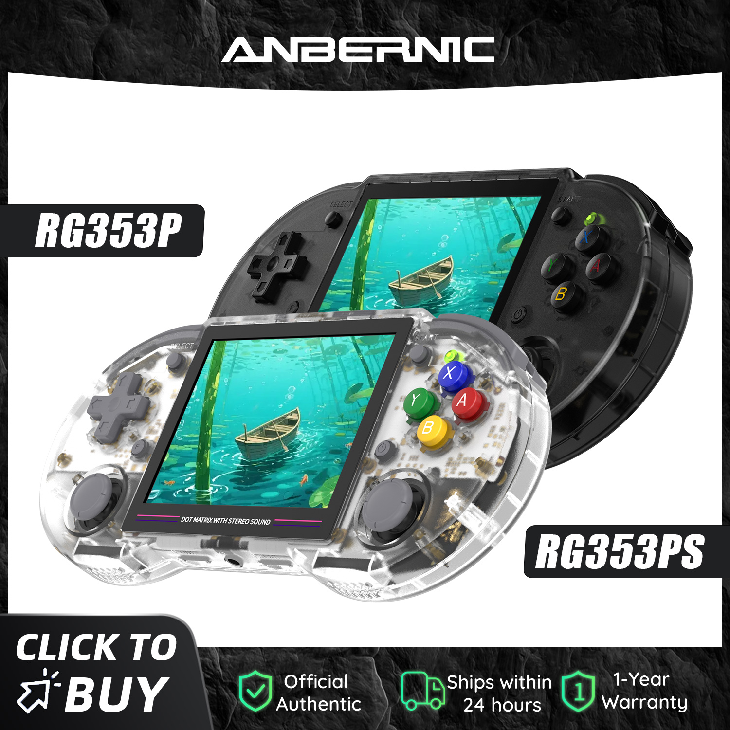 Anbernic  RG353P RG353PS 64 Bi - Gaming Console Bluetooth review and price