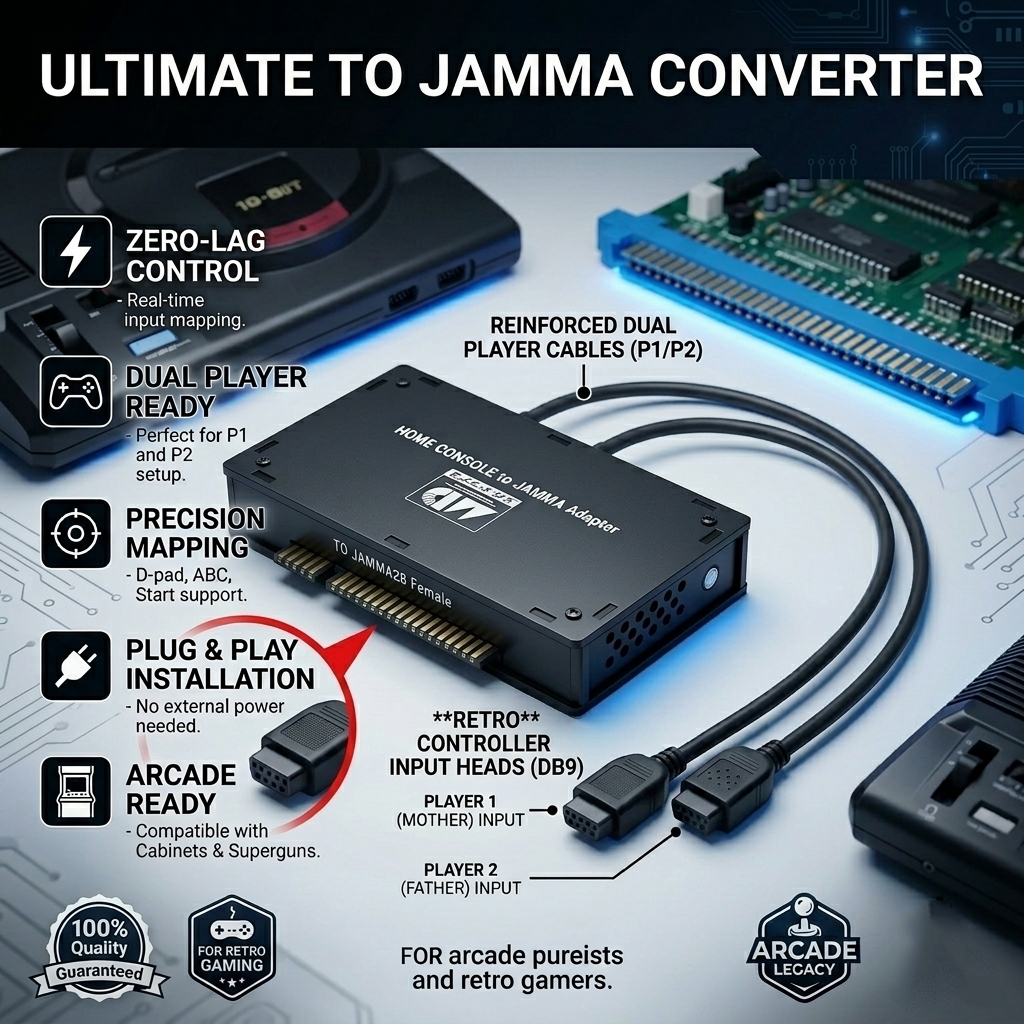 Mega Drive Genesis MD to JAMMA - Gaming Console Driving review and price