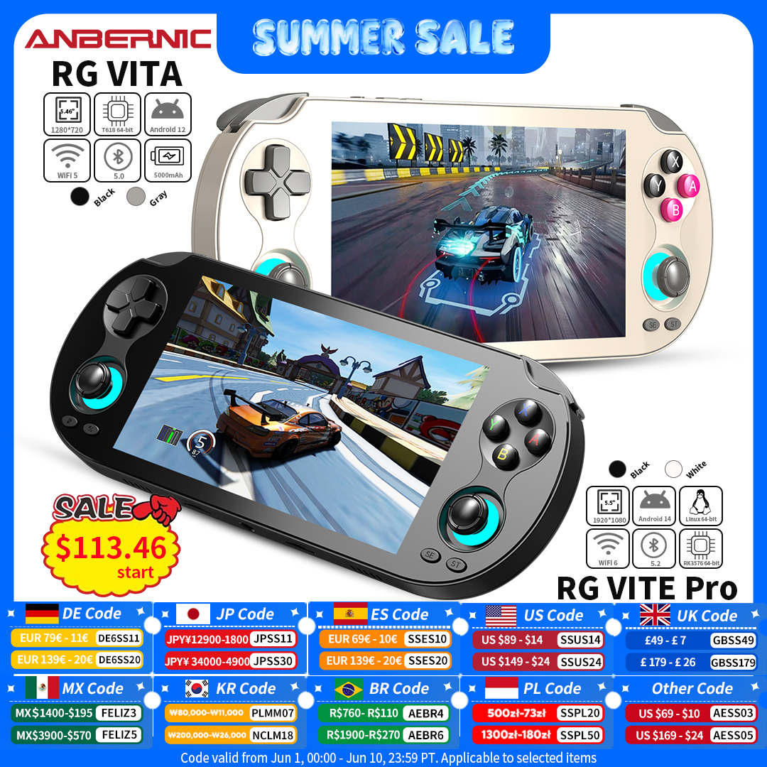 ANBERNIC RG VITA / RG VITA Pro - Gaming Console Bluetooth review and price