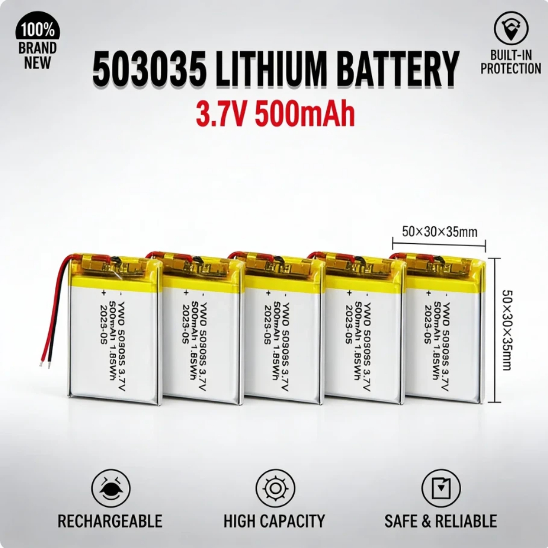 3.7V 500mAh 503035 Rechargeabl - Gaming Console In Car review and price