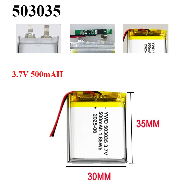 3.7V 500mAh 503035 Rechargeabl - Gaming Console In Car review and price